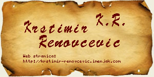 Krstimir Renovčević vizit kartica